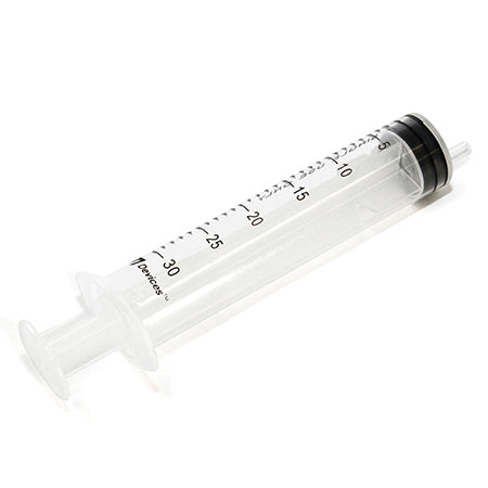 Syringe, 30ml, Luer Slip, Eccentric Nozzle, (without Needle)