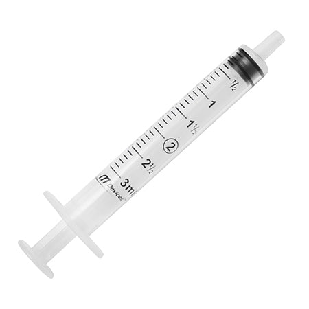 Syringe, 3ml, Luer Slip, Centre Nozzle, (without Needle)