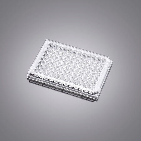 Falcon 96-well Clear, Flat Bottom, TC-treated Culture Microplate, with Lid, Individually Wrapped, Sterile