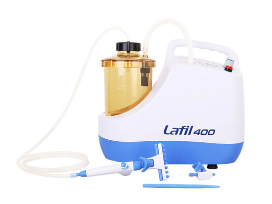 Lafill 400-Plus. Portable suction system Max Vacuum 30mB, Flow 20L/min