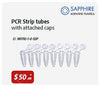 PCR Tube, strip of 8, 0.2ml with attached hinged lid, flat capPCR Tube, strip of 8, 0.2ml with attached hinged lid, flat cap, 65 strips