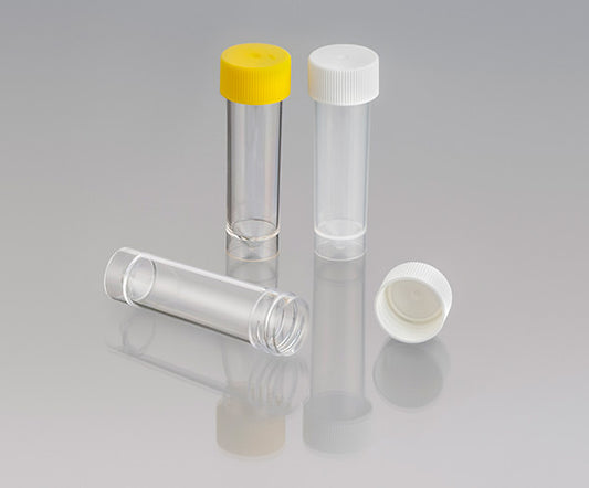 Container, 30ml, V bottom, PC with Yellow cap, GS