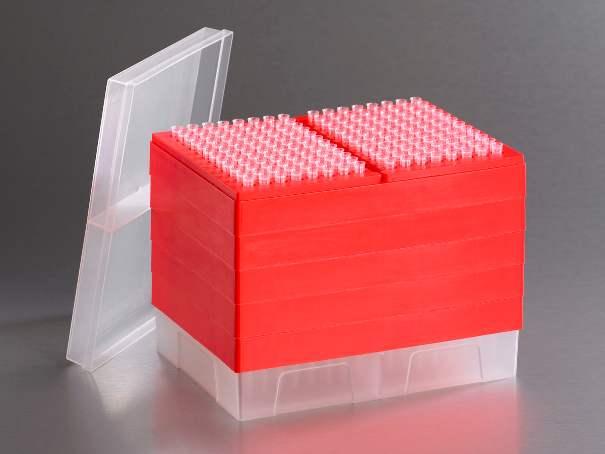 Axygen Tips, MultiRack Pipettte 200µl, Tip station, 2 x 96 layer, 5 layers per stack