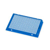 Axygen 384 well PCR Microplate, Blue PC frame, clear PP tubes, ANSI footprint, universal fit