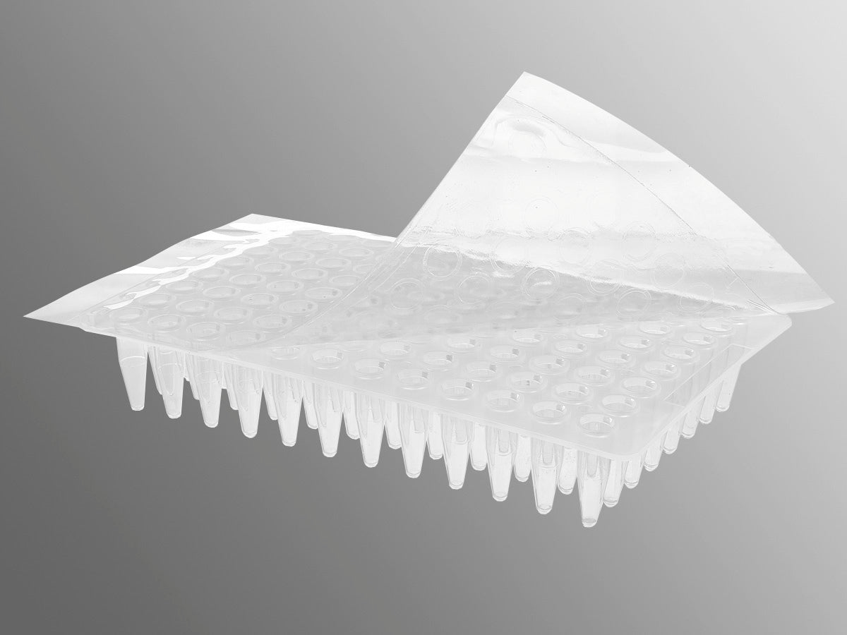 Sealing film, Optically clear for sealing 96 and 386 well PCR plates