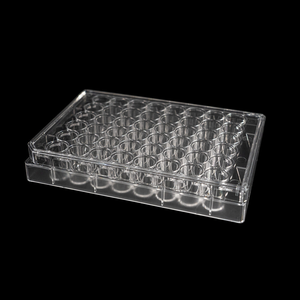 Cell culture plate, 48 wells, flat bottom, TC treated with lid, steril ...