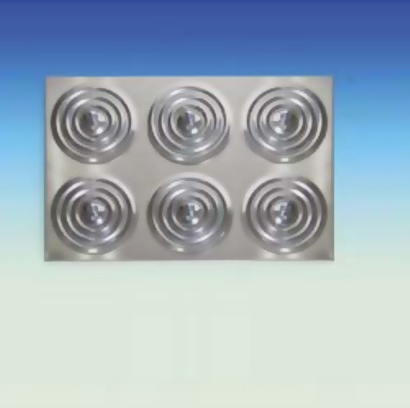 Lid with Concentric Ring Cover 6 Sets BFC122, for 22L