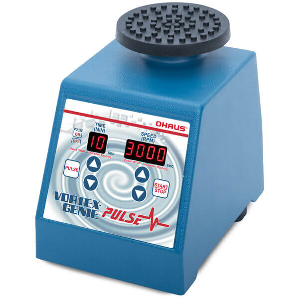 Vortex Genie 2 Digital Pulse, speed 500 - 2,850rpm with timer inc 3 inch platform and pop off cup