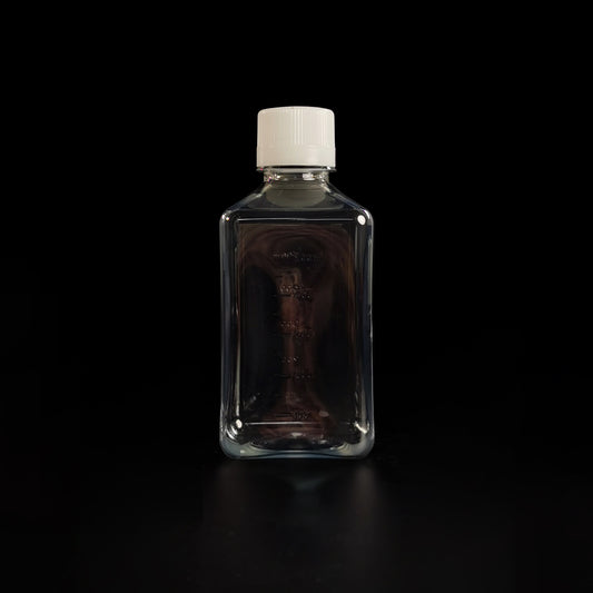 Bottle reagent, square shoulder, PET, 500ml sterile