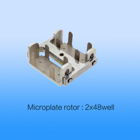 Rotor, swing out, microplate 2 x 48 well, Max speed 3,000rpm, 1,400g