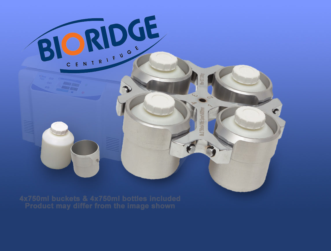 Rotor swing out inc 4 x 750ml buckets and 4 x 750ml plastic bottles