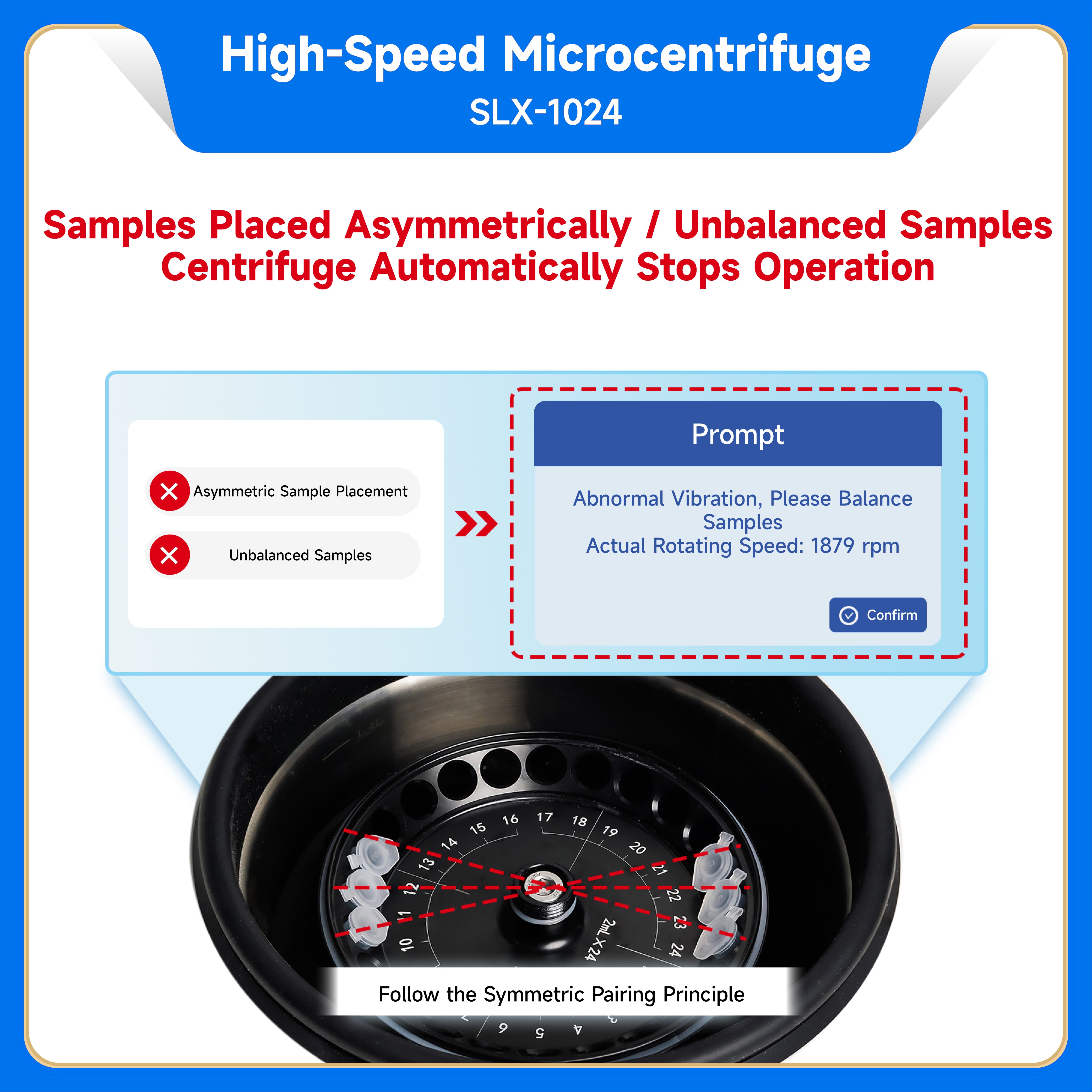 Centrifuge Micro, High speed 20,000g, capacity 24 x 1.5/2.0ml