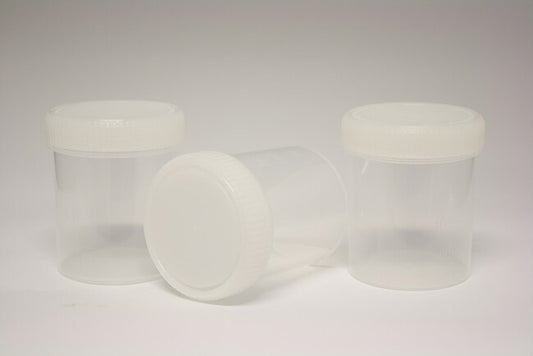 Container 500mL PS w/yellow PP cap
