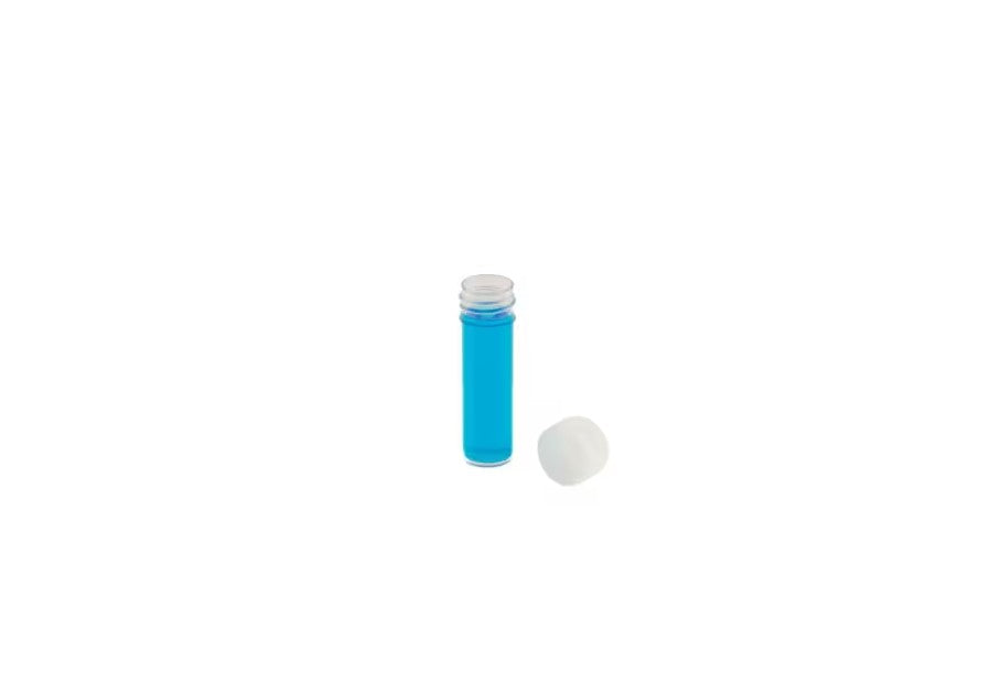 Vial 28mL PP white screwcap