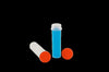 Vial 47mL PP red PE screw cap
