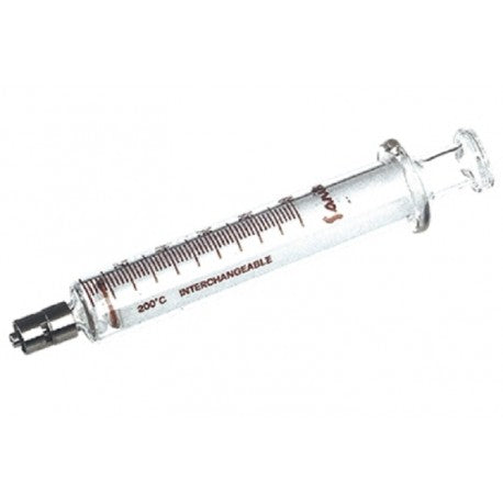 Syringe, Glass, 2ml, Luer Lock, Centre Nozzle, Sanitex