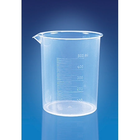 Beaker PP 100ml with moulded graduation and spout Autoclavable