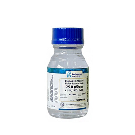 Conductivity standard 25 uS/cm, 25 NaCl Solution