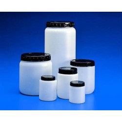 Jar Wide Mouth 120ml, HDPE, with Insert & Screw Cap