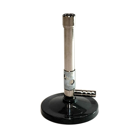 Bunsen Burner-LPG 18mm OD 135mm high flame retention collar air regulator