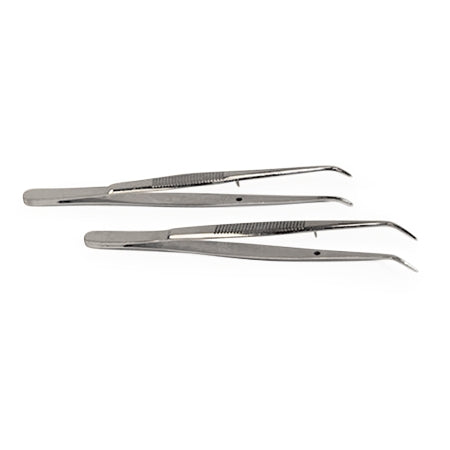 Forceps Microscopic Curved 100mm
