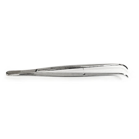 Forceps Microscopic 100mm strongly Curved with guide pin