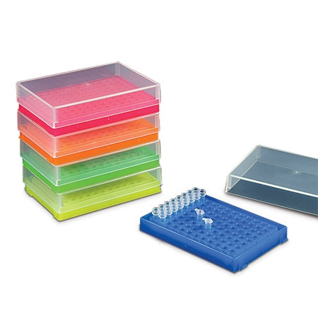 Axygen Rack, 96 Well PCR Storage with lid, Spectrum Pack
