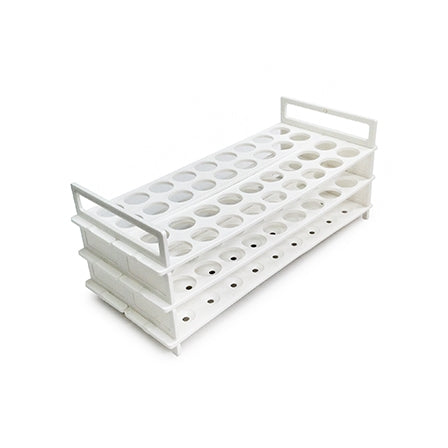 Rack Test Tube PP 36 places 25mm Dia. Tubes 3 TIER wht