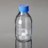 Bottle Laboratory glass 100ml clear graduated GL 45 with screw cap