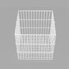 Basket, nickle plated,  white Nylon coated,150x150x150cm,  Autoclave
