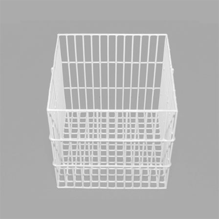 Basket, nickle plated,  white Nylon coated,150x150x150cm,  Autoclave