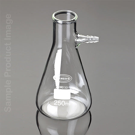 Buchner Flask, glass, 1000ml ISO6556 & USP with side arm