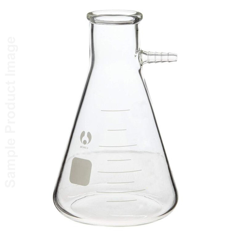 Buchner Flask, glass, 250 ml ISO6556 & USP with side arm