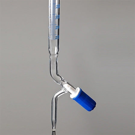 Burette glass 10ml x 0.05 PTFE Needle valve class AS DIN ISO