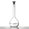 Flask Volumetric glass 100ml 14/23 class A with PP Stopper b