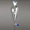 Funnel sep glass 1000ml Conical Needle valve PTFE Stopper