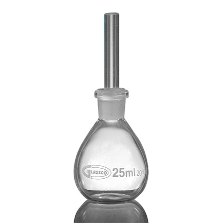 Pycnometer glass calibrated 50ml  class A ASTM 438