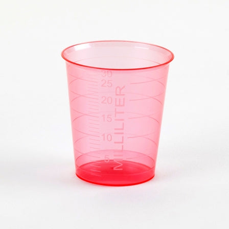 Beaker for pH Electrode Calibration, Red, 30 mL