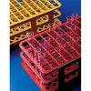 Rack Test Tube, PP, 40 place x 20mm, Red