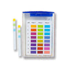 pH Indicator Strips 1-14 (Three pad, 1 unit interval) 100 non-bleeding vinyl strips
