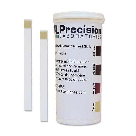 Peroxide Test strips 1-3-10-30-100 PPM