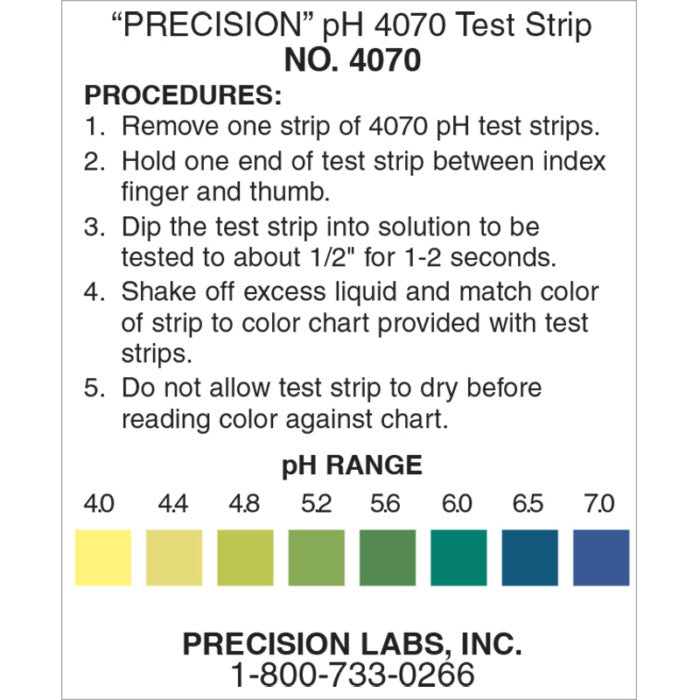 pH Indicator Strips 4 - 7