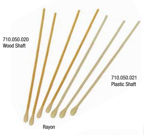Swab, Plastic shaft, rayon tips 2mm x 150mm non sterile